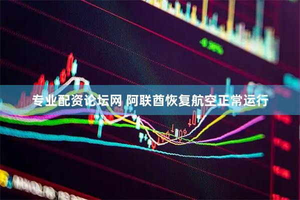 专业配资论坛网 阿联酋恢复航空正常运行